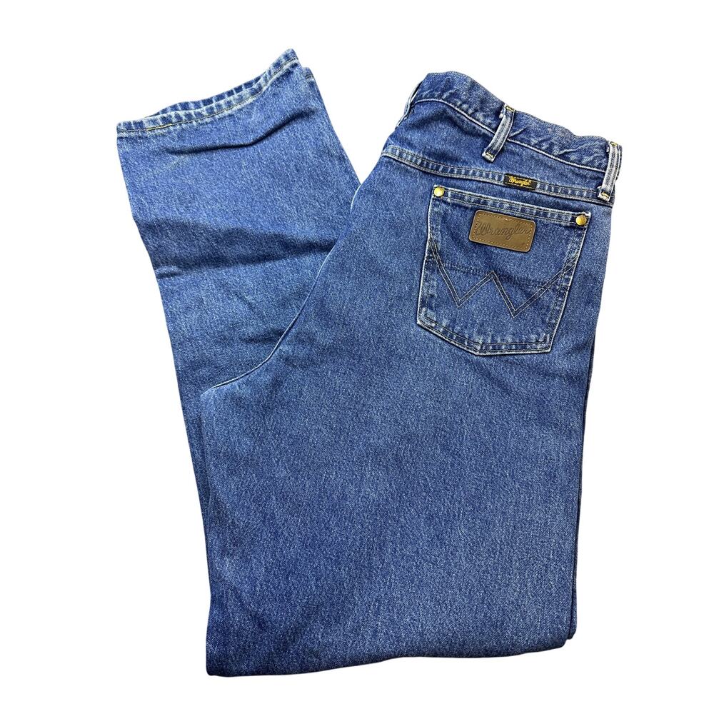 Wrangler Mens George Strait Cowboy Cut Denim Jeans 40x34 Western